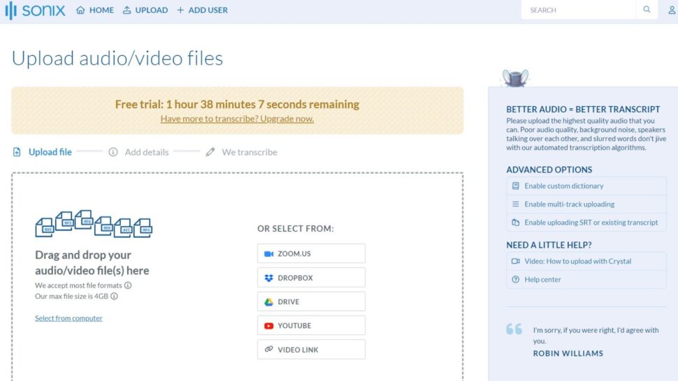 BahtuApp Audio Video Upload Page