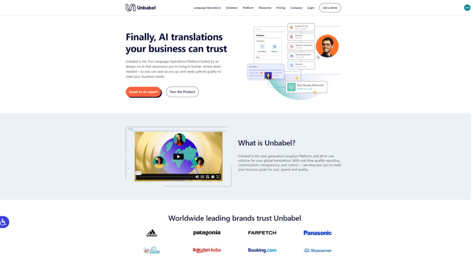 Unbabel Homepage